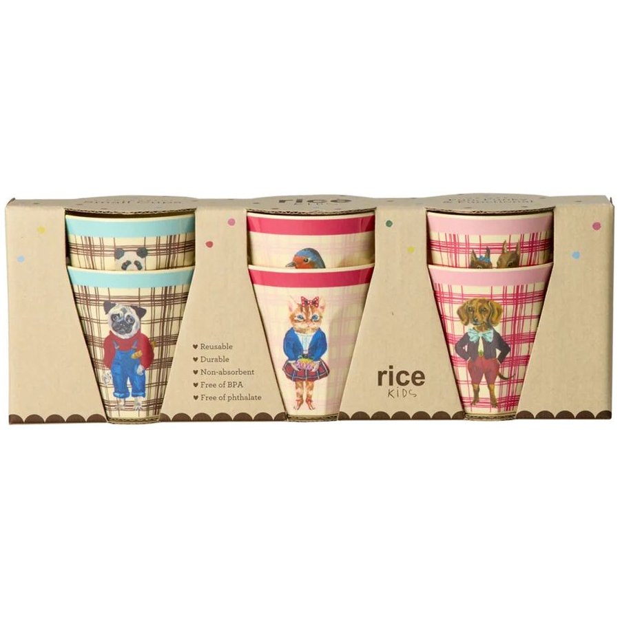 RICE KIDS Tasse 6er Set 16 cl, Vol. 2, Nathalie Let&eacute;