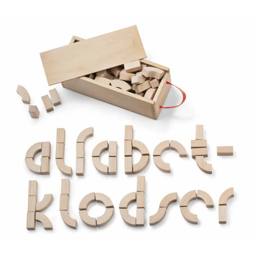Kay Bojesen Alfabetklodser Bgetr, 27x10,5x10 cm