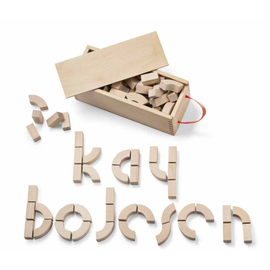 Kay Bojesen Alfabetklodser Bgetr, 27x10,5x10 cm
