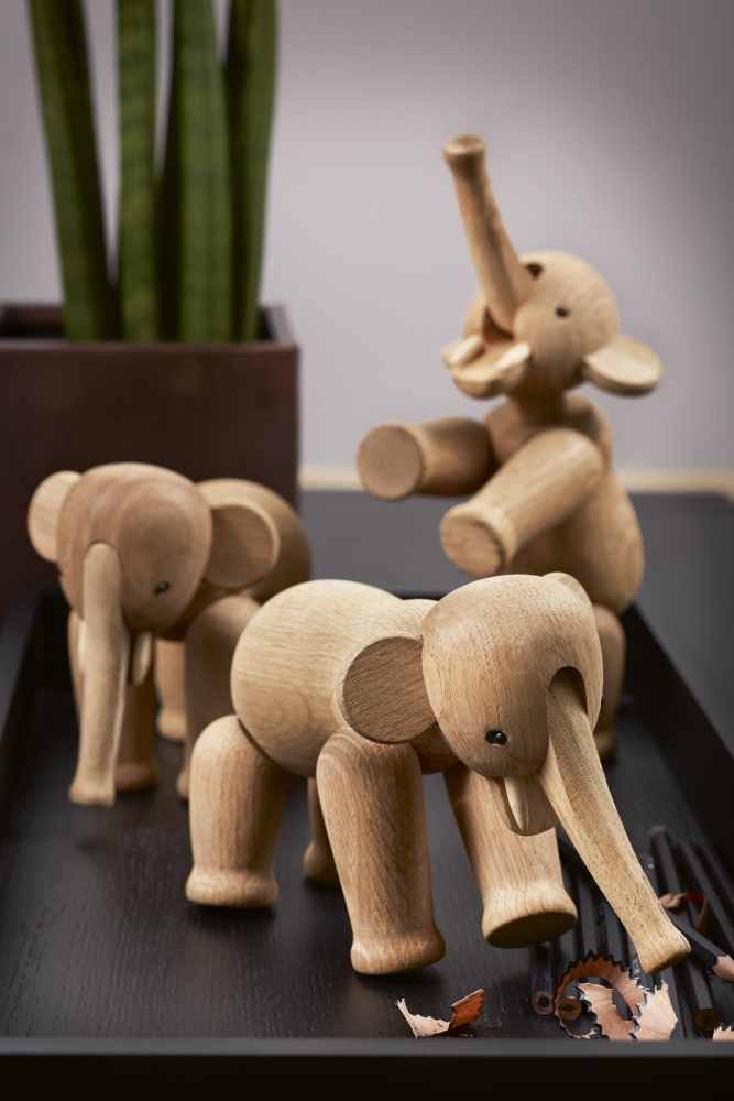 Kay Bojesen Elefant Klein 13 cm, Eiche