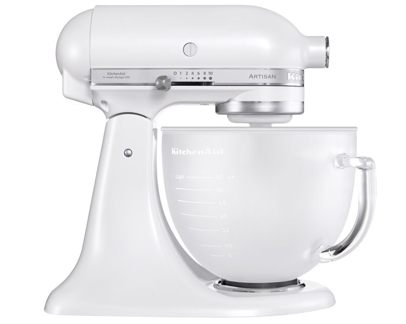 Kitchenaid Køkkenmaskine 4,8L, frosted pearl - Røremaskiner -