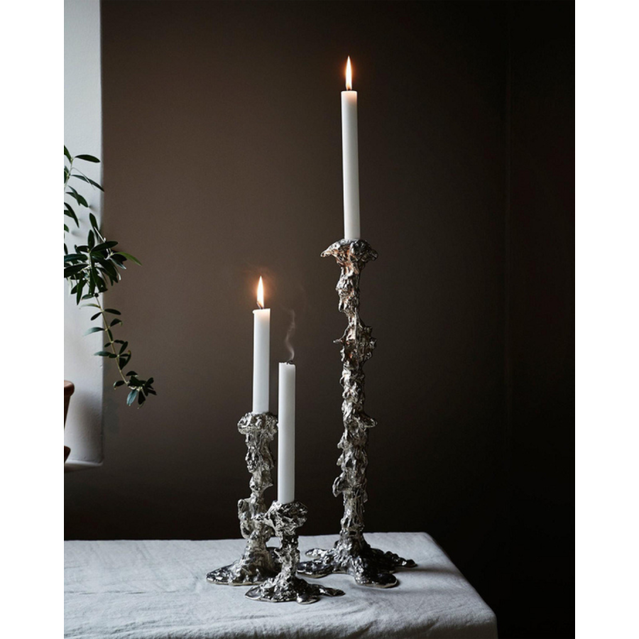 POLSPOTTEN Drip Lysestage H50 cm, S�lv