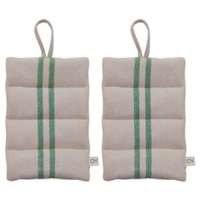 OYOY Linu Grydelap 2 stk. 22x14 cm, Grn