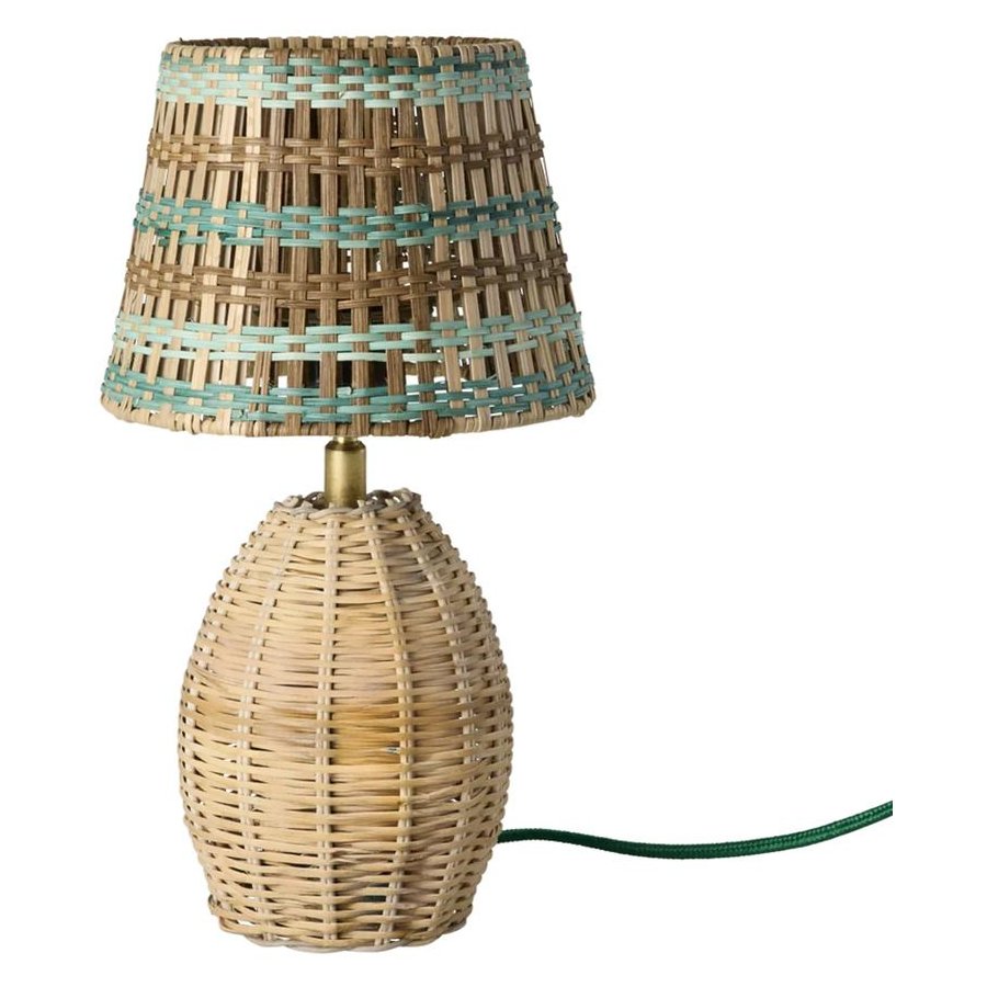 RICE Bordlampe H17,5 cm, Natur