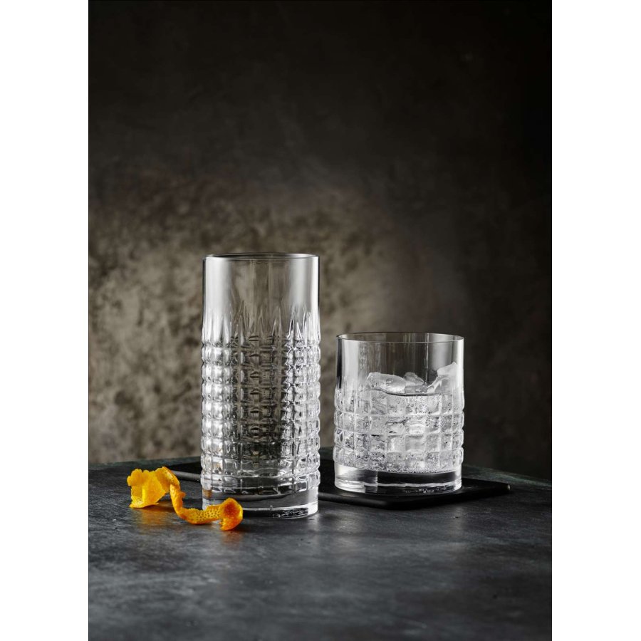 Luigi Bormioli Mixology Charme Wasser-/Whisky Glas 2er Set 38 cl