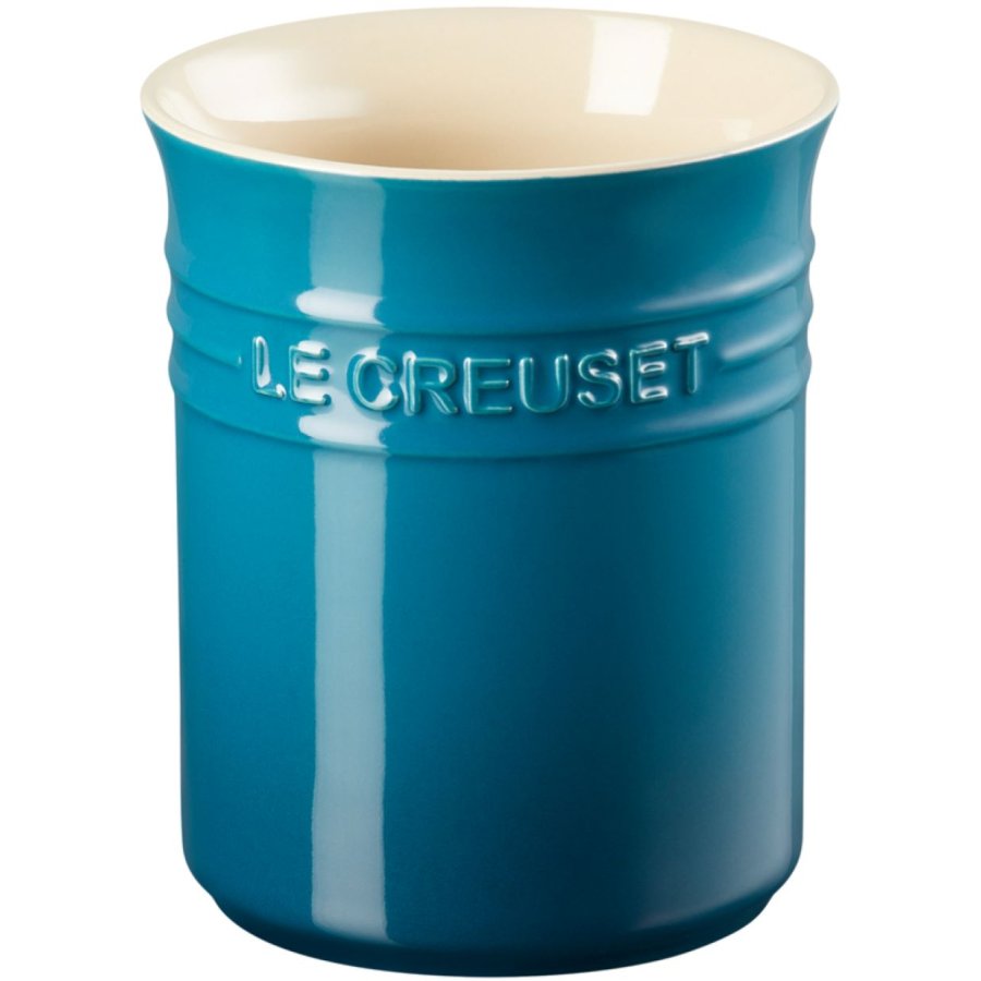 Le Creuset Bestik- og Redskabskrukke H14,8 cm, Deep Teal