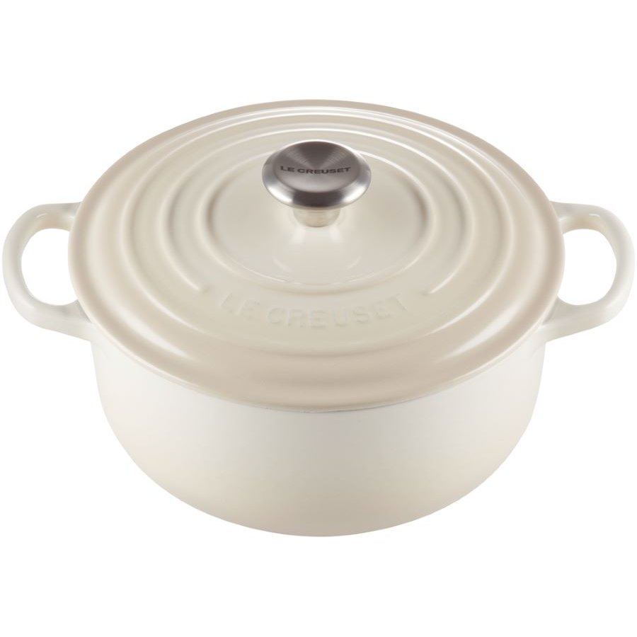 Le Creuset Signature Gryde 22 cm/3,3 L, Meringue