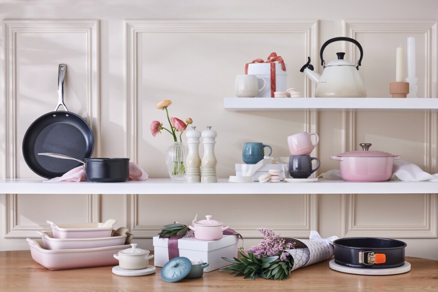 Le Creuset Heritage Fad 26 cm, Shell Pink