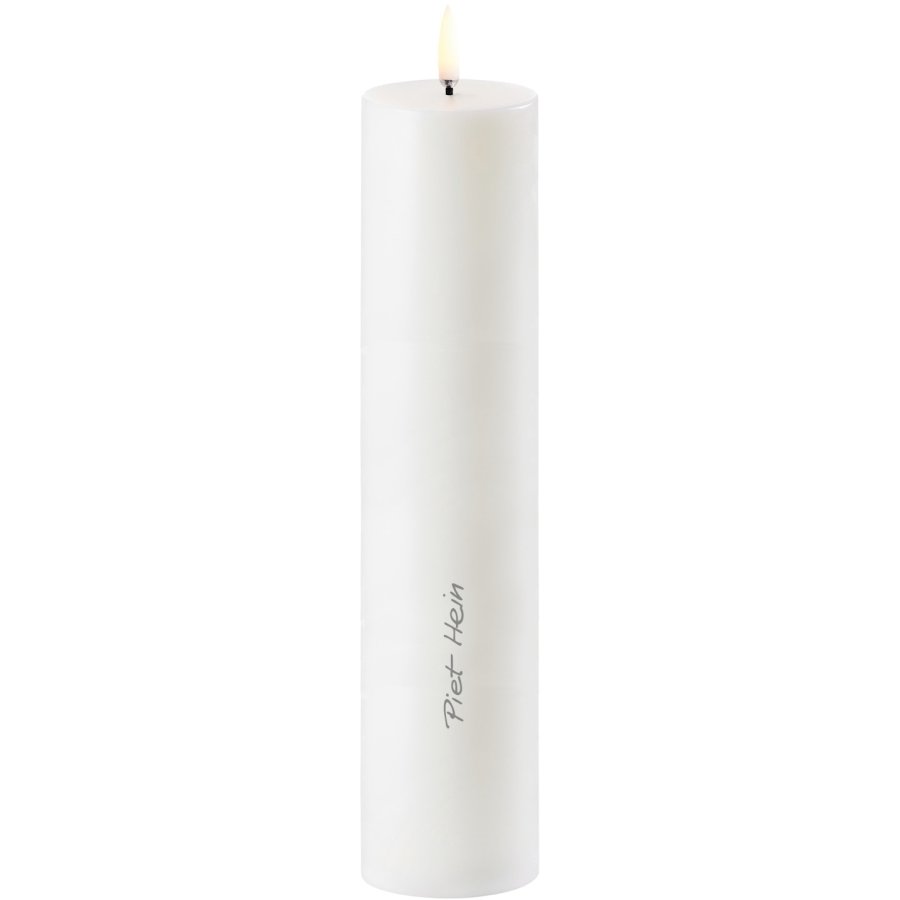 Piet Hein Bloklys LED 5xH22 cm, Hvid