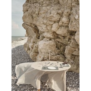 LIND DNA Square Recycled Læder Dækkeserviet 35x45 cm, Nupo Flint Grey