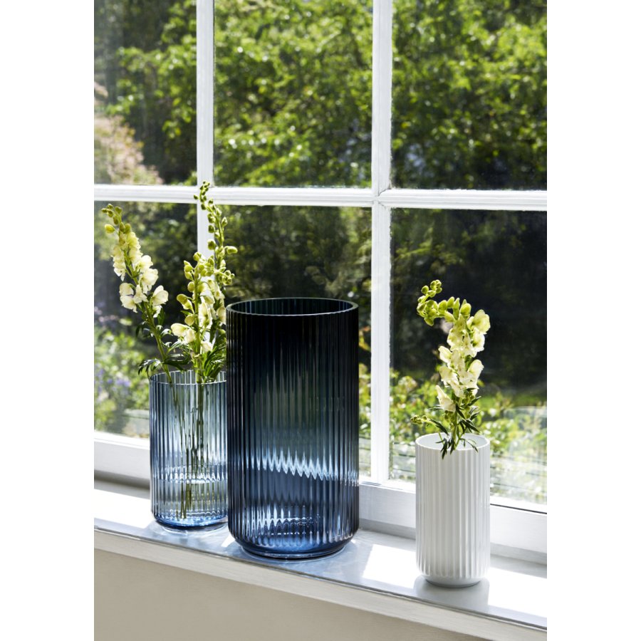 Lyngby Porceln Vase H25 cm, Midnight Blue