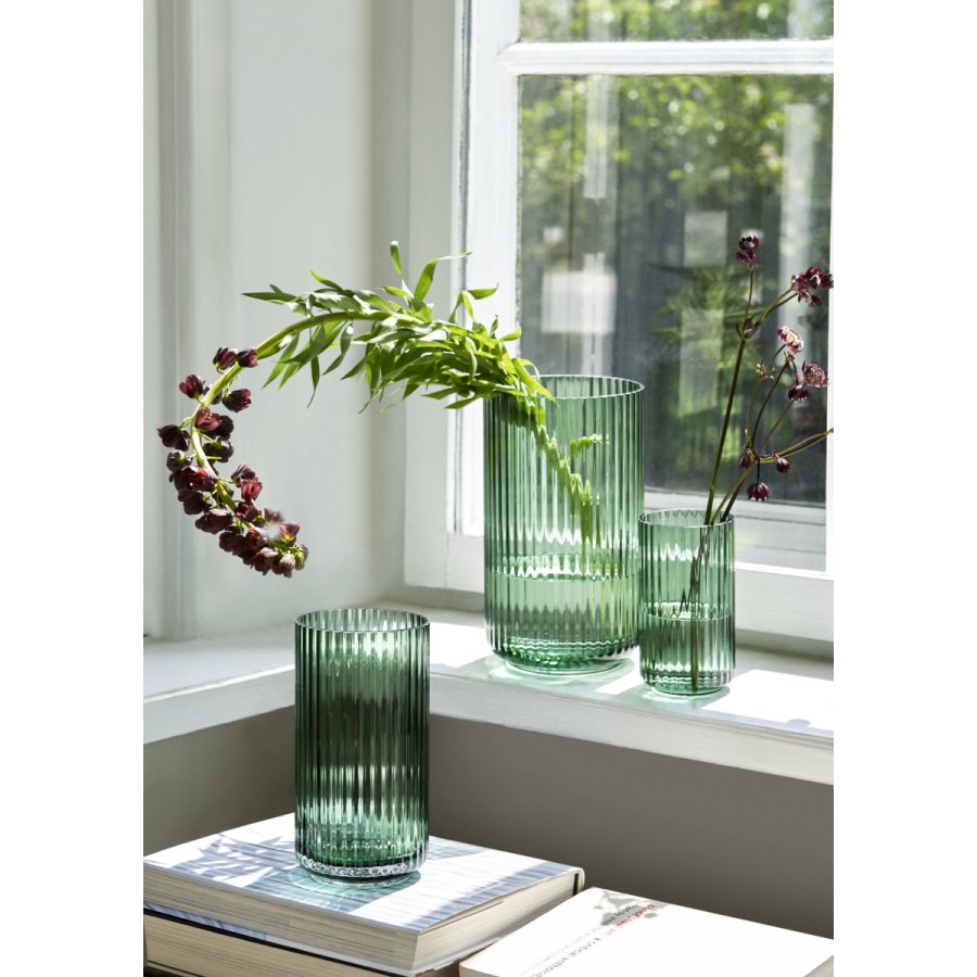 Lyngby Porceln Vase H20,5 cm, Copenhagen Green