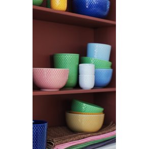 Lyngby Porcelæn Rhombe Color Skål Ø11 cm, Rosa