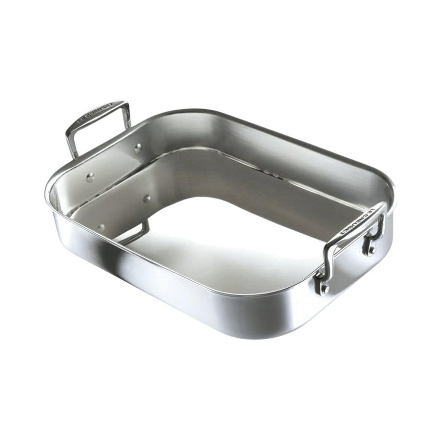 Le Creuset 3-Ply Bradepande m. Hndtag 27x35 cm, Rustfrit Stl
