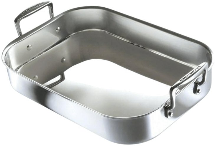 Le Creuset 3-Ply Bradepande m. Hndtag 27x35 cm, Rustfrit Stl