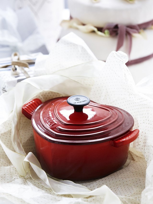 Le Creuset Hjertegryde 20 cm/1,9 L, Cerise