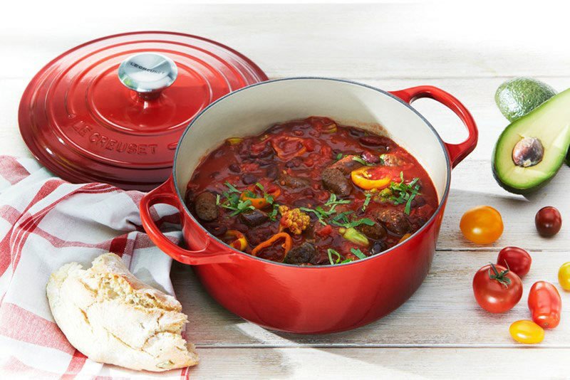 Le Creuset Signature Rund Stbejernsgryde 22 cm/3,3 L, Cerise