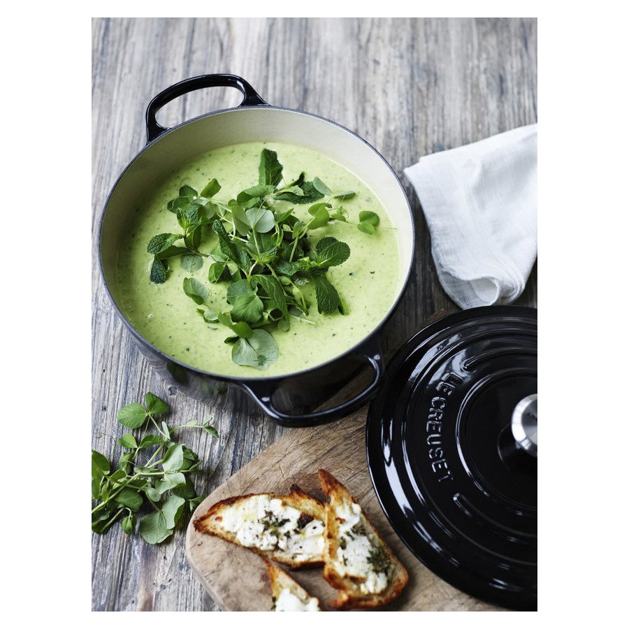 Le Creuset Rund Gryde 28 cm/6,7 L, Sort