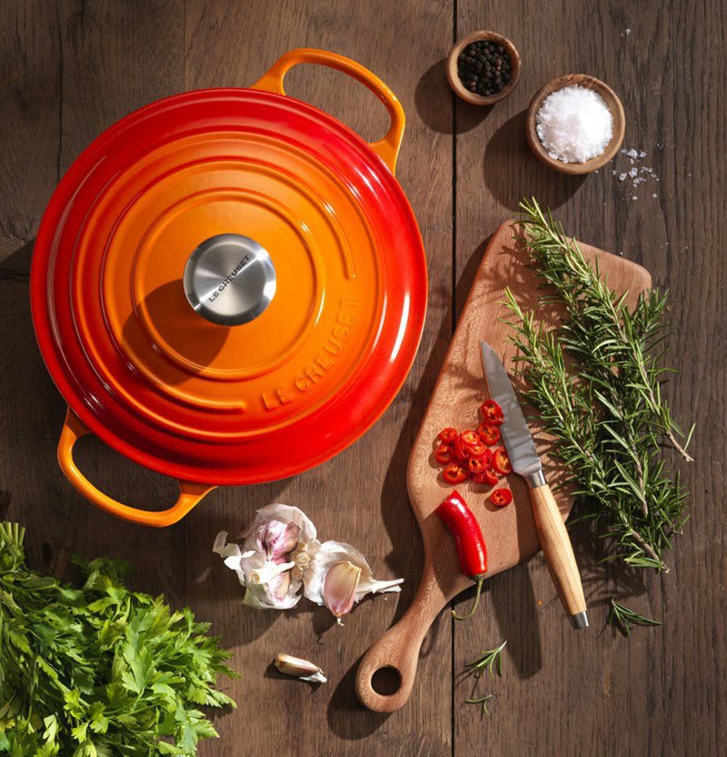Le Creuset Signature Rund Stbejernsgryde 28 cm/6,7 L, Volcanic