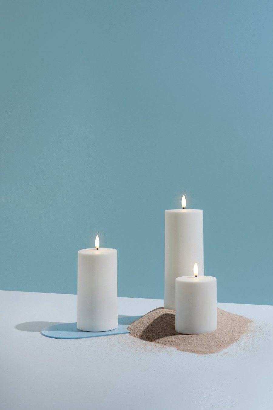 Moods & More Stompkaars Buiten LED �7,8x20 cm, Wit