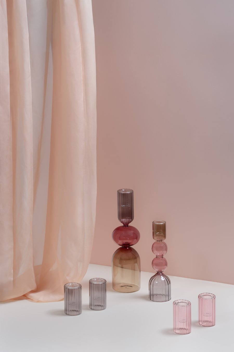 Moods & More Medelin Kandelaar H28 cm, Multi-Colour