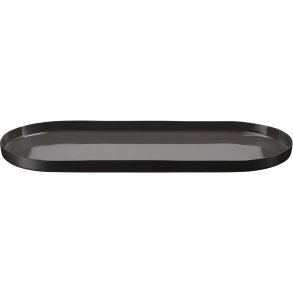 Moods & More Grenada Decoratieschaal 24x10 cm, Charcoal