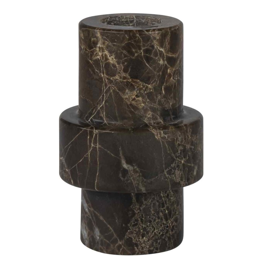 Mette Ditmer Marble Lysestage H7 cm, Brun