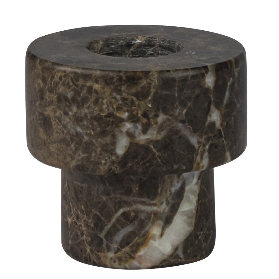 Mette Ditmer Marble Lysestage 5,5 x H5 cm, Brun