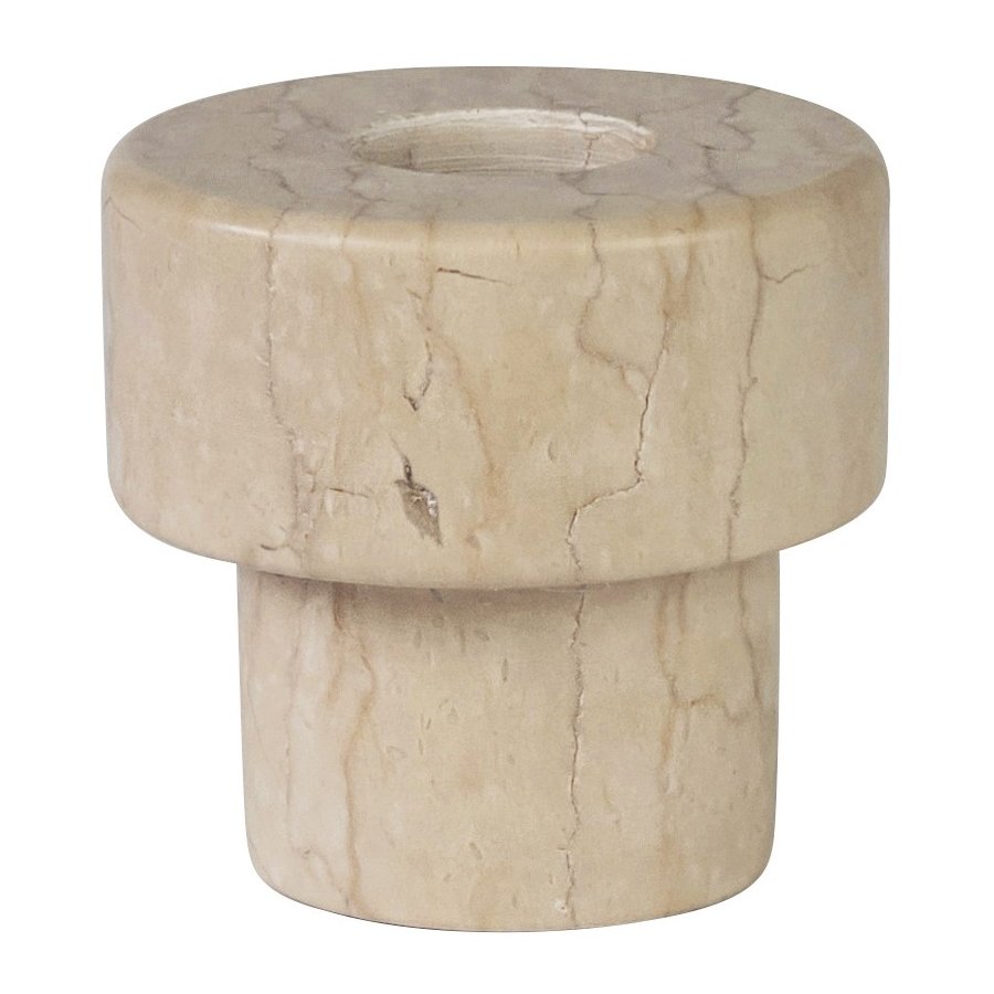 Mette Ditmer Marble Lysestage 5,5 x H5 cm, Sand