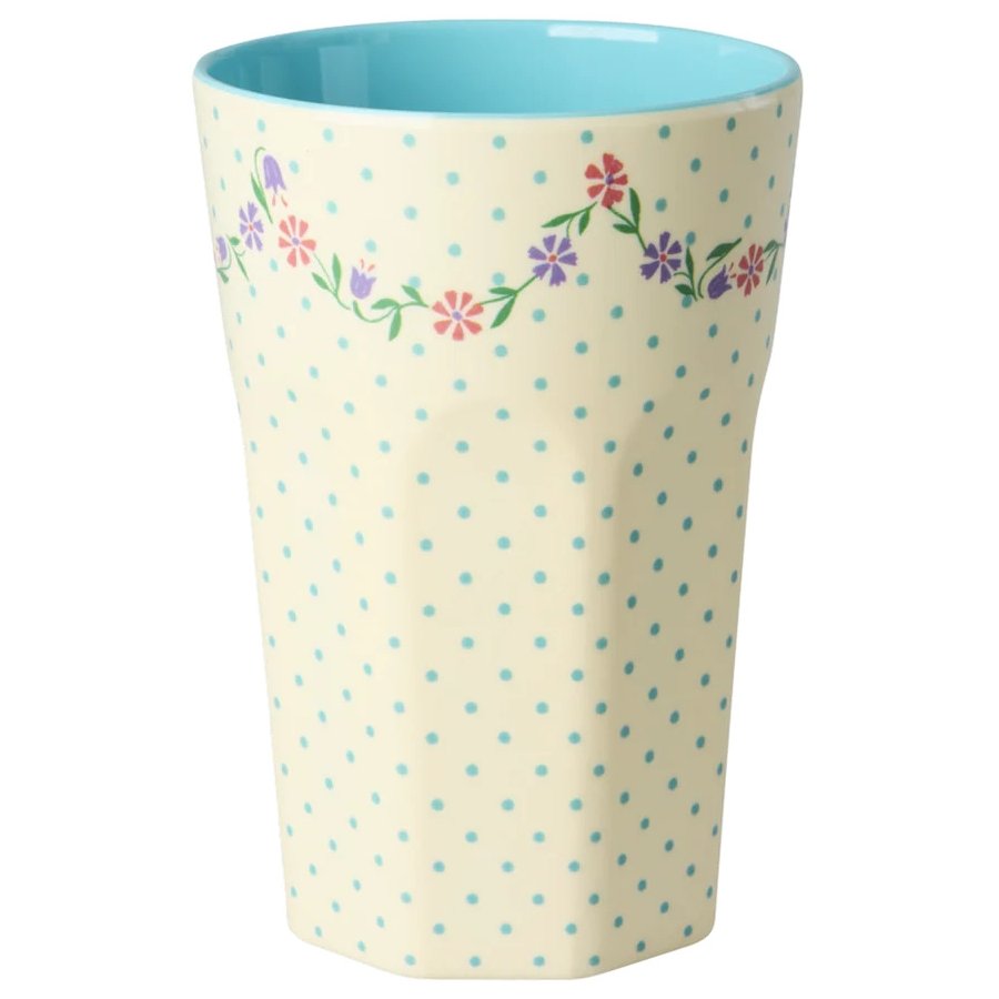 RICE Krus 40 cl, Dots and Flowers