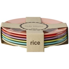 RICE Glory Days Colors Teller 6er Set 20 cm, Multi