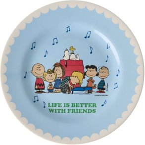 RICE KIDS Teller 20 cm, Snoopy/Soft Blue