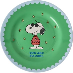 RICE KIDS Teller 20 cm, Snoopy/Gr&uuml;n