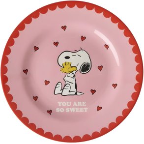 RICE KIDS Teller 20 cm, Snoopy/Pink