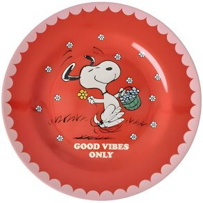 RICE KIDS Teller 20 cm, Snoopy/Rot
