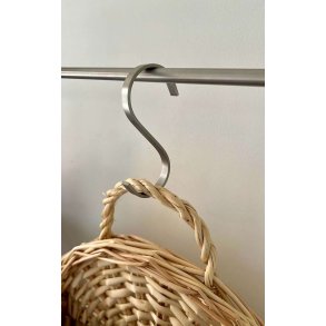 MOUD Home Curvy S-Krog 9,8 cm, Børstet Stål