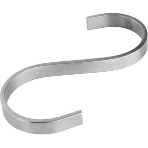 MOUD Home Curvy S-Krog 9,8 cm, Børstet Stål