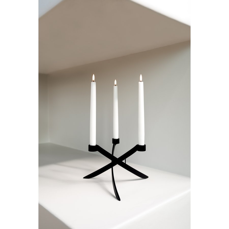 Uyuni Lighting LightArch Lysestage 3 Arm 28 cm, Mat Sort