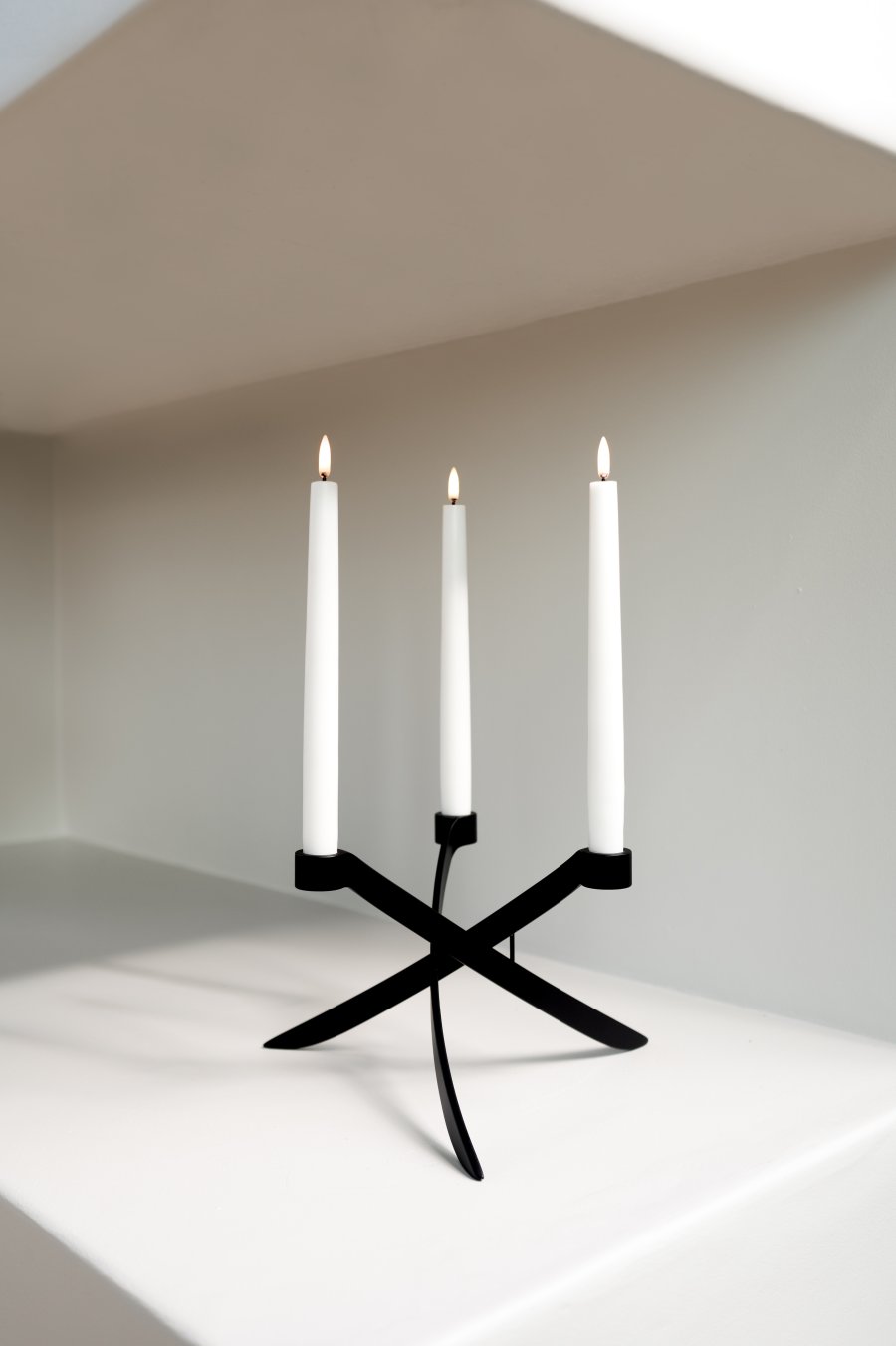 Uyuni Lighting LightArch Lysestage 3 Arm 28 cm, Mat Sort