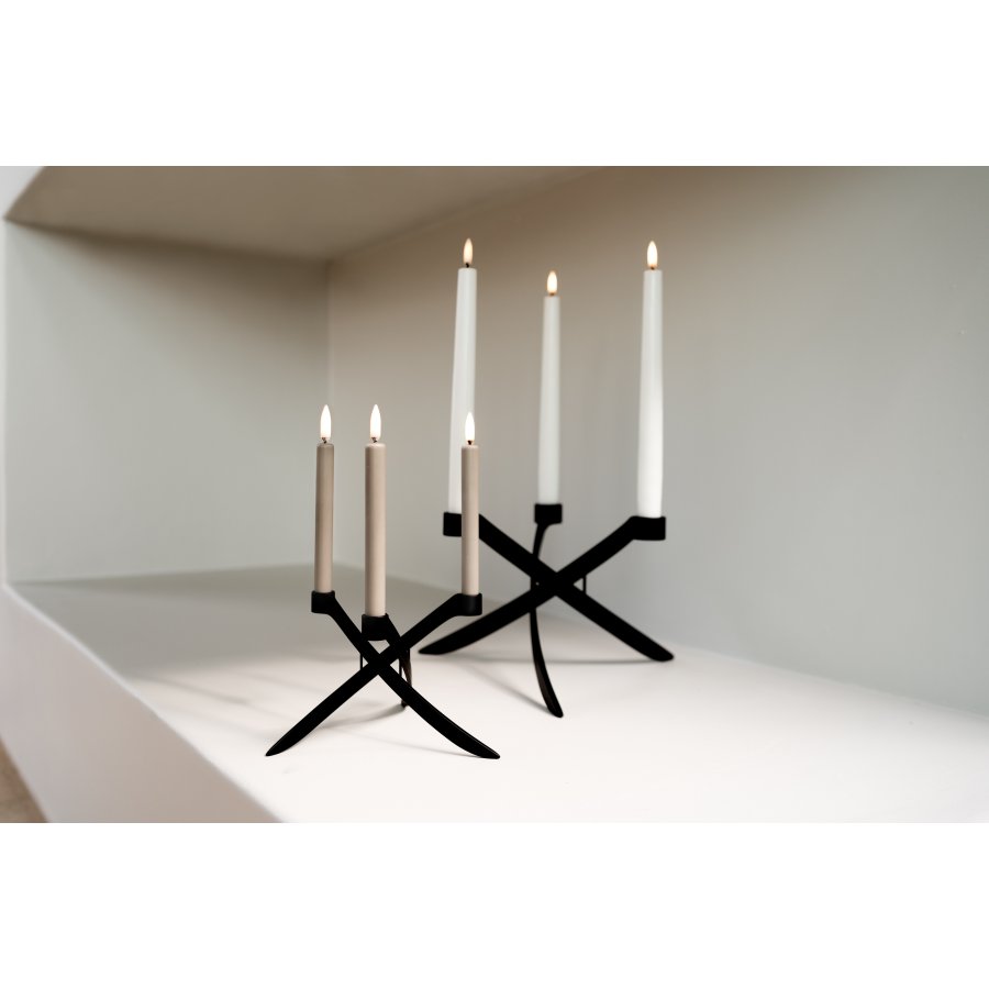 Uyuni Lighting LightArch Lysestage 3 Arm 28 cm, Mat Sort