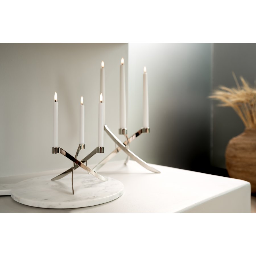 Uyuni Lighting Lightarch Lysestage 3 Arm 28 cm, Krom