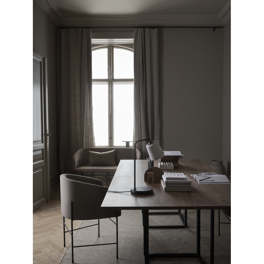 New Works Material Bordlampe H45 cm, Hvid Marmor