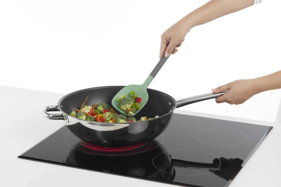 Lékué Non Scratch Wok-palet 31,4 cm, Grøn