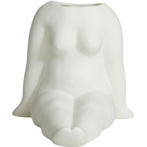 Nordal Avaji Vase H16 cm, Weiß