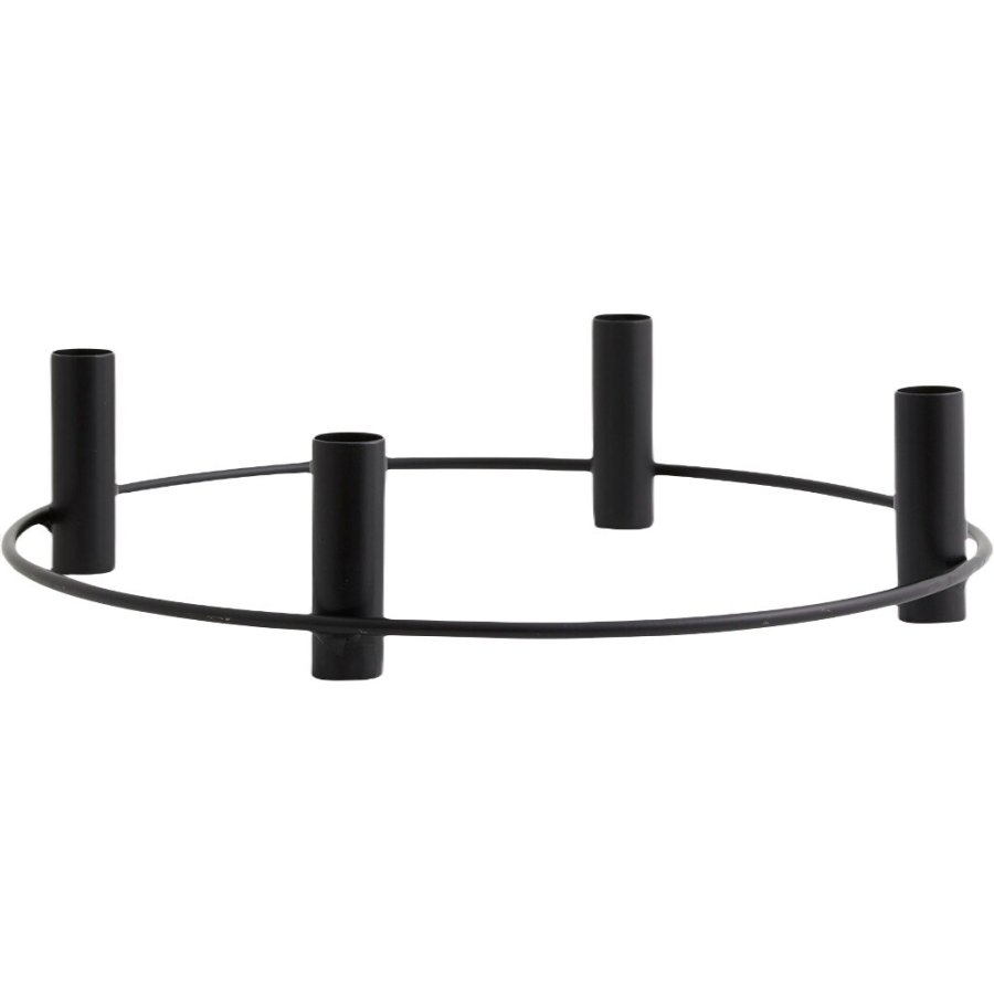 Nordal Irona Kerzenhalter 35,5 cm, Schwarz
