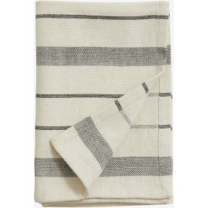 Nordal Lynx Viskestykke 50x70 cm, Offwhite/Sort