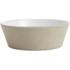 Nordal Stoneware Schssel 16 cm, Beige/Wei