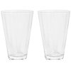 OYOY Yuka Groove Glas  2er Set 18 cl, Klar