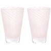 OYOY Yuka Swirl Glas 18 cl, Rose