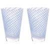 OYOY Yuka Swirl Glas 18 cl, Blau